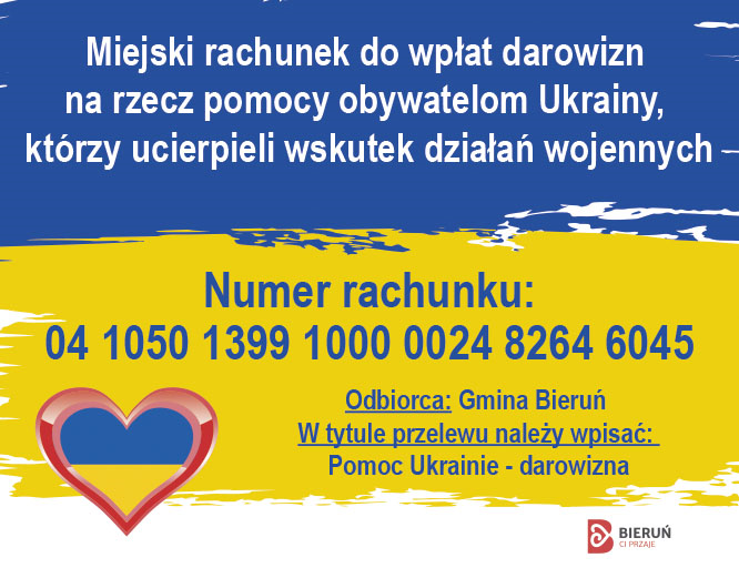 Rachunek - darowizny Ukraina