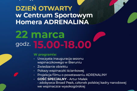Zapraszamy na Dzień Otwarty w ADRENALINIE!