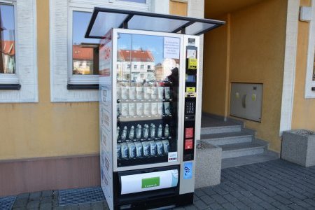 Maseczkomat na bieruńskim Rynku