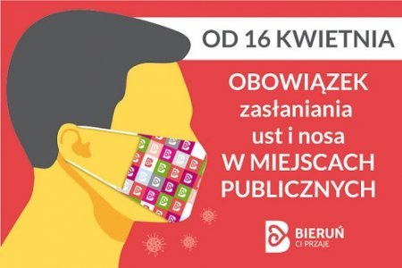 Obowiązek zasłaniania ust i nosa w miejscach publicznych 