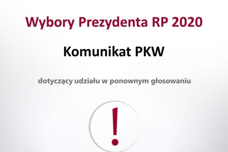 Komunikat dla wyborców dotyczący ponownego głosowania