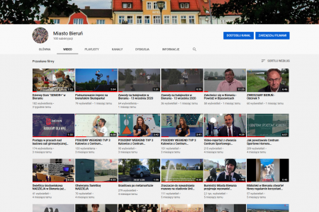 Miasto Bieruń na Youtube