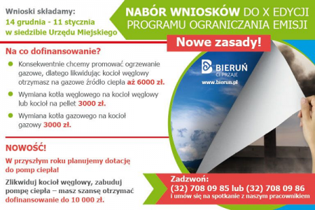 UWAGA! Rusza nabór wniosków do X edycji Programu Ograniczenia Emisji