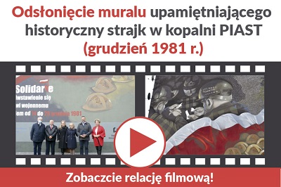 Odsłonięto mural upamiętniający strajk w kopalni PIAST