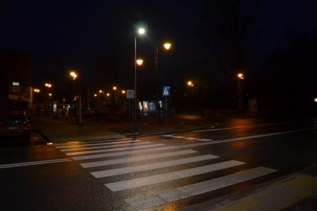 Oświetlono przejście dla pieszych na Chemików
