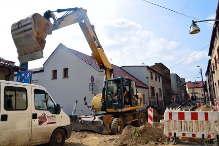 Przebudowa ulic na bieruńskiej Starówce - postępy w pracach