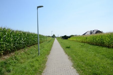 Budowa kanalizacji w Ścierniach - utrudnienia na ścieżce rowerowej