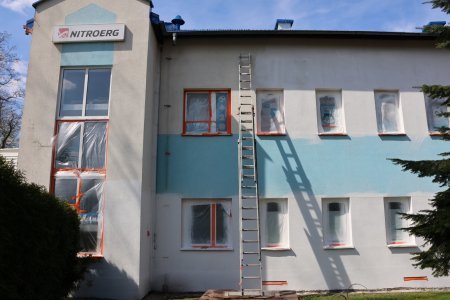 Trwa "jubileuszowy" remont budynku głównego UNII BIERUŃ STARY