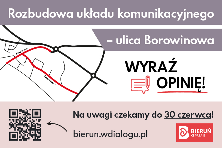 Rozbudowa ul.Borowinowej - wyraź opinię! (slajd 2)