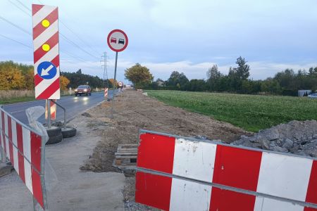 Zaglądamy na plac przebudowy ulicy Oświęcimskiej na trasie Tychy-Bieruń