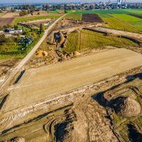 Budowa drogi S1 - okolice Bijasowic i Zarzyny - 16 października 2024 (zdjęcia z drona) (2)