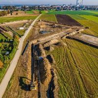 Budowa drogi S1 - okolice Bijasowic i Zarzyny - 16 października 2024 (zdjęcia z drona) (3)