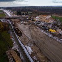 Budowa drogi S1 - okolice Bijasowic i Zarzyny - 25 listopada 2024 (zdjęcia z drona) (3)