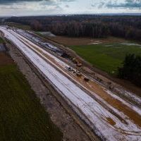 Budowa drogi S1 - okolice Bijasowic i Zarzyny - 25 listopada 2024 (zdjęcia z drona) (1)