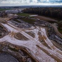 Budowa drogi S1 - okolice Bijasowic i Zarzyny - 25 listopada 2024 (zdjęcia z drona) (11)