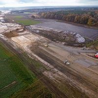 Budowa drogi S1 - okolice Bijasowic i Zarzyny - 25 listopada 2024 (zdjęcia z drona) (8)