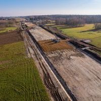 Budowa drogi S1 - okolice Bijasowic i Zarzyny - 5 grudnia 2024 (zdjęcia z drona) (1)