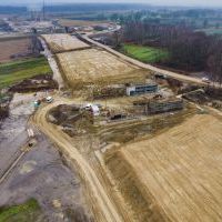 Budowa drogi S1 - okolice Bijasowic i Zarzyny - 12 grudnia 2024 (zdjęcia z drona) (2)