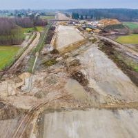 Budowa drogi S1 - okolice Bijasowic i Zarzyny - 12 grudnia 2024 (zdjęcia z drona) (5)