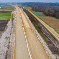 Budowa drogi S1 - okolice Bijasowic i Zarzyny - 12 grudnia 2024 (zdjęcia z drona) (2)