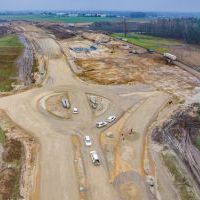 Budowa drogi S1 - okolice Bijasowic i Zarzyny - 12 grudnia 2024 (zdjęcia z drona) (1)