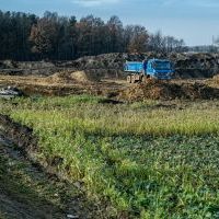 Budowa drogi S1 - okolice Bijasowic i Zarzyny - 12 grudnia 2024 (zdjęcia z poziomu ziemi) (2)