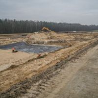 Budowa drogi S1 - okolice Bijasowic i Zarzyny - 12 grudnia 2024 (zdjęcia z poziomu ziemi) (3)