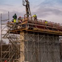 Budowa drogi S1 - okolice Bijasowic i Zarzyny - 12 grudnia 2024 (zdjęcia z poziomu ziemi) (6)
