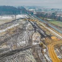 Budowa drogi S1 - okolice Bijasowic i Zarzyny - 31 stycznia 2025 (4)
