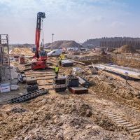 Budowa drogi S1 - okolice Bijasowic i Zarzyny - 31 marca 2025 (zdjęcia z poziomu ziemi) (1)