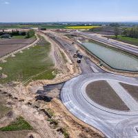 Budowa drogi S1 - okolice Bijasowic i Zarzyny - 25 kwietnia 2025 (4)