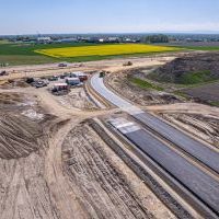 Budowa drogi S1 - okolice Bijasowic i Zarzyny - 25 kwietnia 2025 (7)