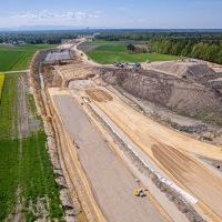 Budowa drogi S1 - okolice Bijasowic i Zarzyny - 25 kwietnia 2025 (2)