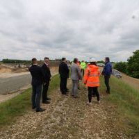 Wizyta wiceministra infrastruktury Przemysława Koperskiego w Bieruniu (1)