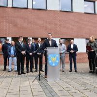 Wizyta wiceministra infrastruktury Przemysława Koperskiego w Bieruniu (3)