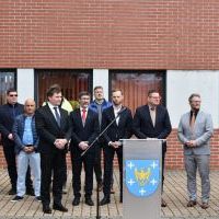 Wizyta wiceministra infrastruktury Przemysława Koperskiego w Bieruniu (4)