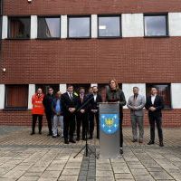 Wizyta wiceministra infrastruktury Przemysława Koperskiego w Bieruniu (3)