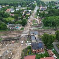 Budowa tunelu pod torami kolejowymi na ulicy Wawelskiej - 5 czerwca 2025 (8)
