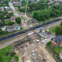 Budowa tunelu pod torami kolejowymi na ulicy Wawelskiej - 5 czerwca 2025 (5)