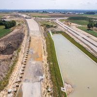 Budowa drogi S1 - Okolice Bijasowic i Zarzyny (z lotu ptaka) - 17 lipca 2025 (1)
