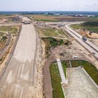 Budowa drogi S1 - Okolice Bijasowic i Zarzyny (z lotu ptaka) - 17 lipca 2025 (2)