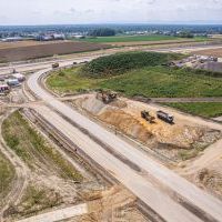 Budowa drogi S1 - Okolice Bijasowic i Zarzyny (z lotu ptaka) - 17 lipca 2025 (3)