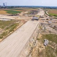 Budowa drogi S1 - Okolice Bijasowic i Zarzyny (z lotu ptaka) - 17 lipca 2025 (4)