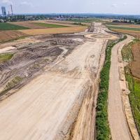 Budowa drogi S1 - Okolice Bijasowic i Zarzyny (z lotu ptaka) - 17 lipca 2025 (6)