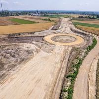 Budowa drogi S1 - Okolice Bijasowic i Zarzyny (z lotu ptaka) - 17 lipca 2025 (7)