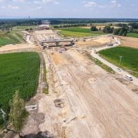 Budowa drogi S1 - Okolice Bijasowic i Zarzyny (z lotu ptaka) - 17 lipca 2025 (2)