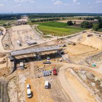 Budowa drogi S1 - Okolice Bijasowic i Zarzyny (z lotu ptaka) - 17 lipca 2025 (3)