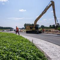 Budowa drogi S1 - Okolice Bijasowic i Zarzyny (z poziomu ziemi) - 17 lipca 2025 (3)