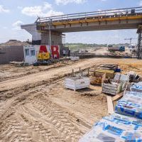 Budowa drogi S1 - Okolice Bijasowic i Zarzyny (z poziomu ziemi) - 17 lipca 2025 (1)
