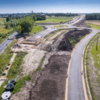 Budowa drogi S1 - Okolice Bijasowic i Zarzyny (z lotu ptaka) - 5 sierpnia 2025 (8)